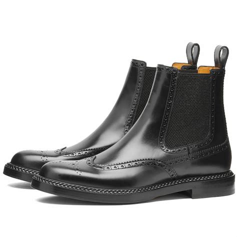 gucci square toe chelsea boots|gucci chelsea boots men.